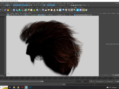 Realistic Hair man game cards 3Dモデル