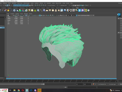 リアルなヘアマン ゲーム カード 3Dモデル