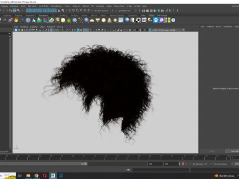 Realistic Hair man afro 3D Model