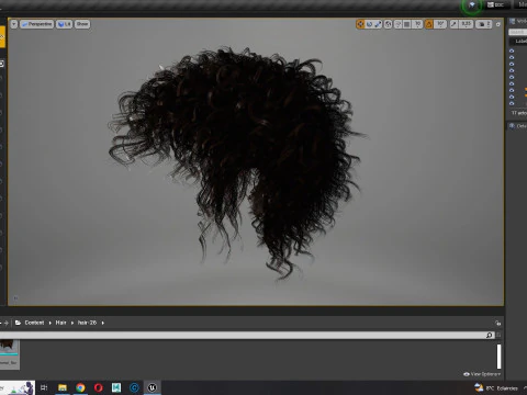 Realistic Hair man afro 3D Model