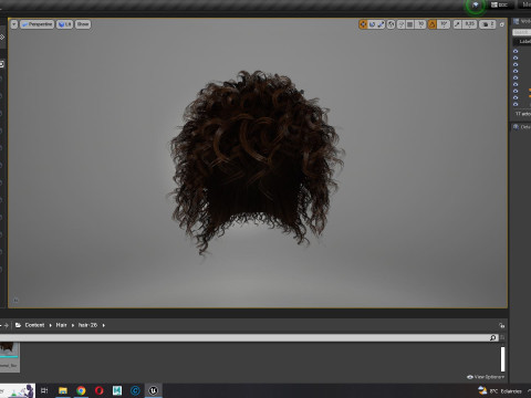 Realistic Hair man afro 3Dモデル