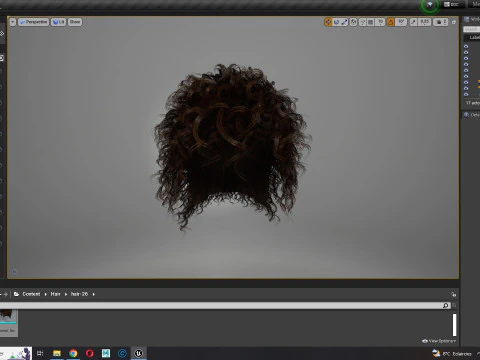 Realistic Hair man afro 3D Model