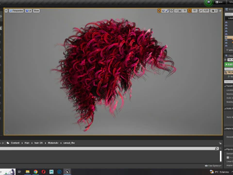 Realistic Hair man afro 3D Model