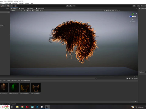 Realistic Hair man afro 3D Model