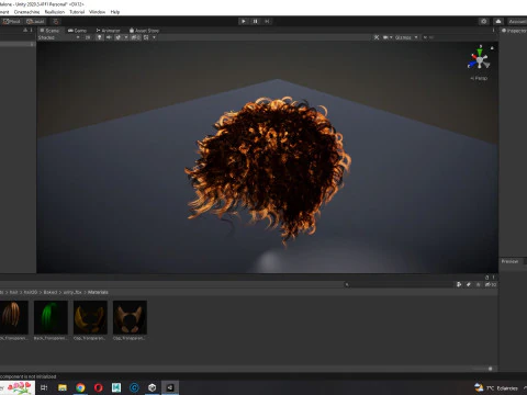 Realistic Hair man afro 3D Model