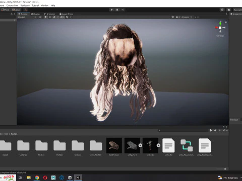 Realistic Long Hair Man 3D Model