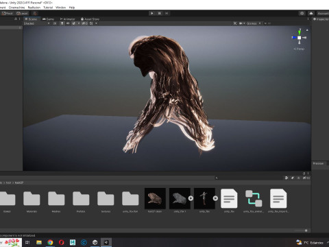 Realistic Long Hair Man Model 3D