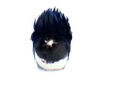 Realistic Hair hawk cyberpunk 3D Model