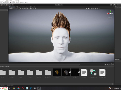 Realistic Hair hawk cyberpunk 3Dモデル