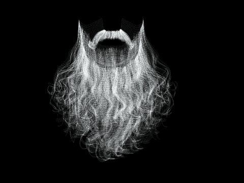 Realistic Full Beard 3Dモデル