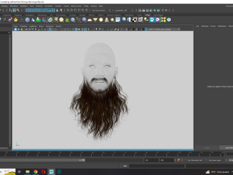 Realistic Full Beard 3Dモデル