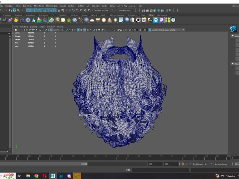 Realistic Full Beard 3Dモデル