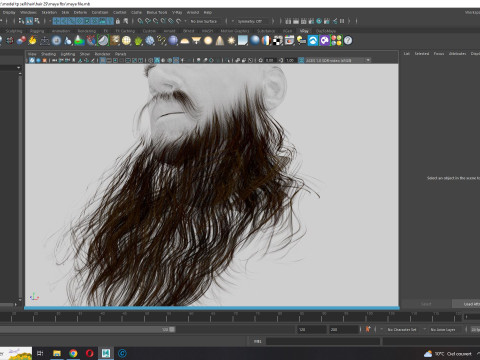 Realistic Full Beard 3Dモデル