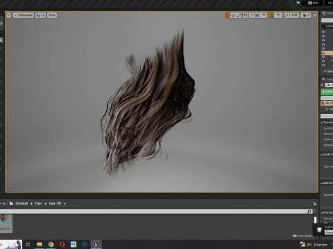 リアルなフルヒゲ 3Dモデル