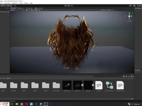 リアルなフルヒゲ 3Dモデル