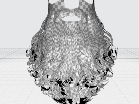 Realistic Full Beard 3Dモデル