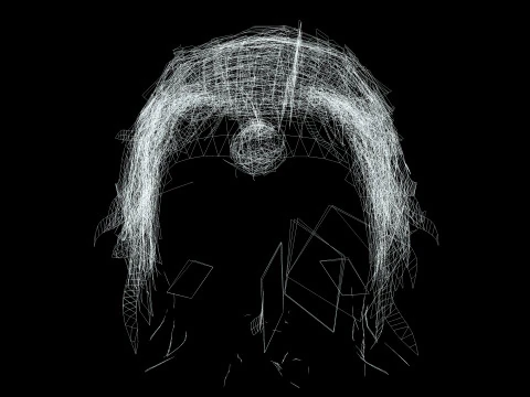 Male Hair - Man Bun 3D Model