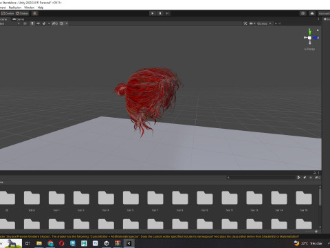 Male Hair - Man Bun Model 3D