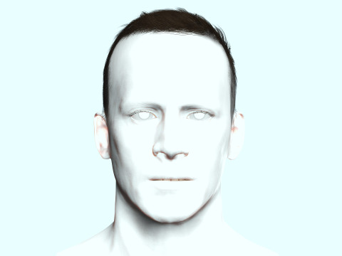 Male Hair Modello 3D