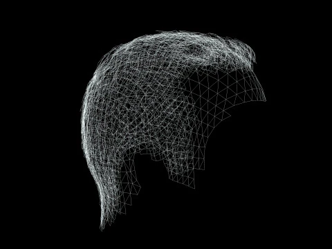Male Hair 3D Model