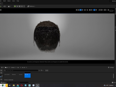 Male Hair Modello 3D