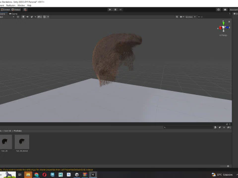 Male Hair 3D Model