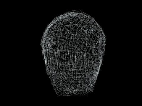 Realistic Male Hair 3D Model