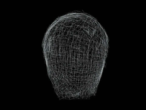 Realistic Male Hair 3D Model