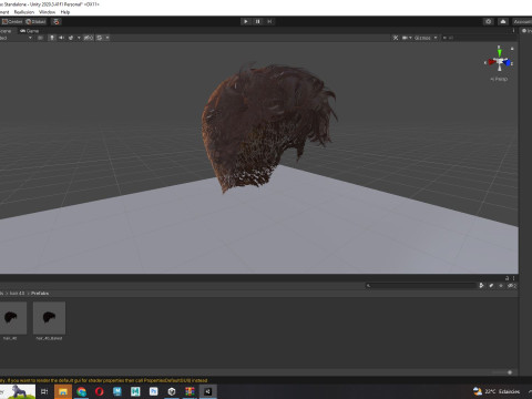 Realistic Male Hair 3D Model