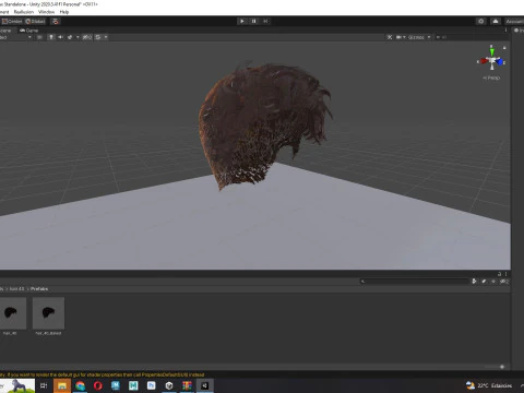 Realistic Male Hair 3D Model
