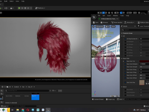 Realistic Hair - Faux Hawk 3D Model