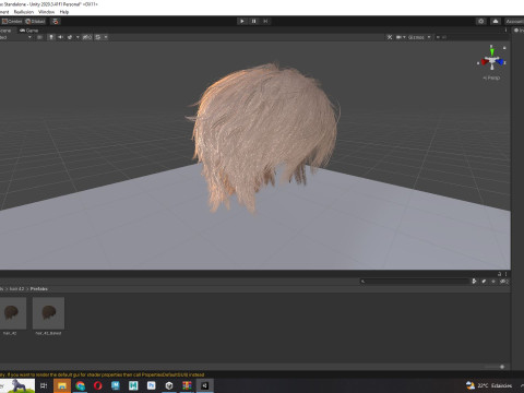 Realistic Male Hair Low-poly Modelo 3D
