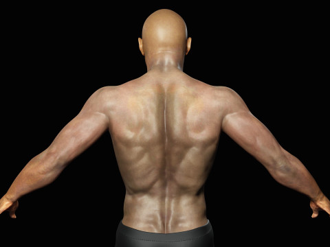Realistic African American Man G1 3Dモデル