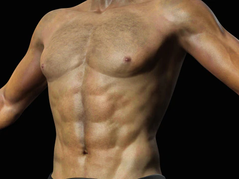 Homem afro-americano realista G1 Modelo 3D