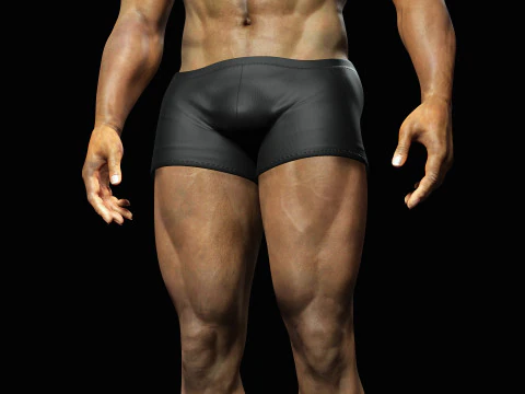 Homem afro-americano realista G1 Modelo 3D