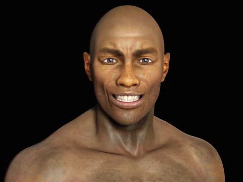 Homem afro-americano realista G1 Modelo 3D