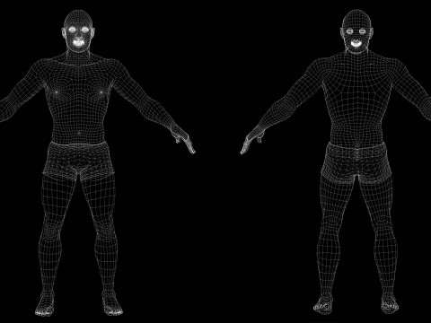Realistic African American Man G1 3Dモデル