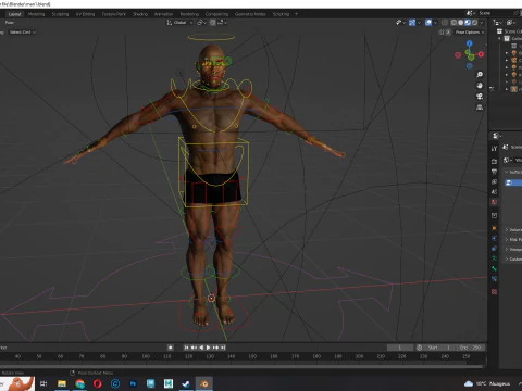 Homem afro-americano realista G1 Modelo 3D