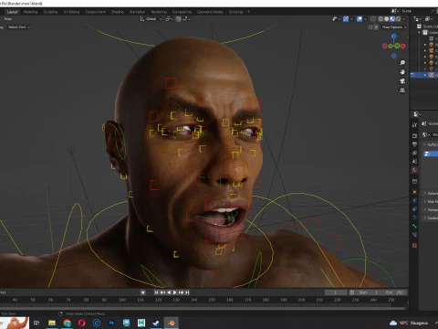 Homem afro-americano realista G1 Modelo 3D