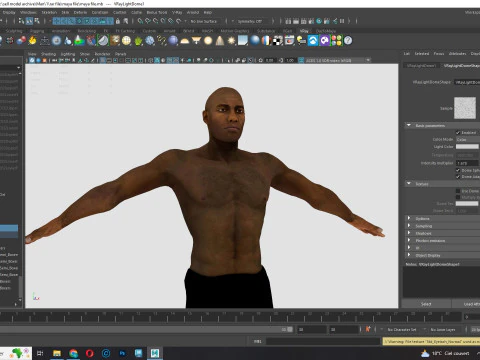 Homem afro-americano realista G1 Modelo 3D