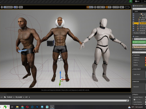 Realistic African American Man G1 3Dモデル