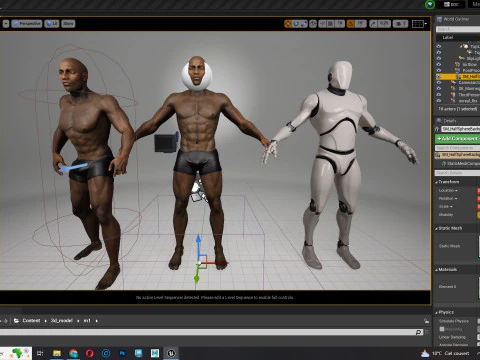 Homem afro-americano realista G1 Modelo 3D