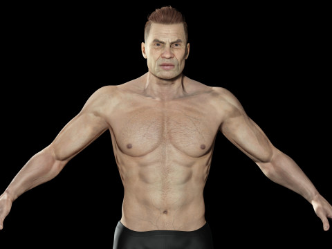 Realistic Man Modular G1 3D 모델