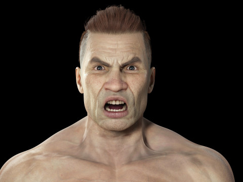 Realistic Man Modular G1 3D 모델