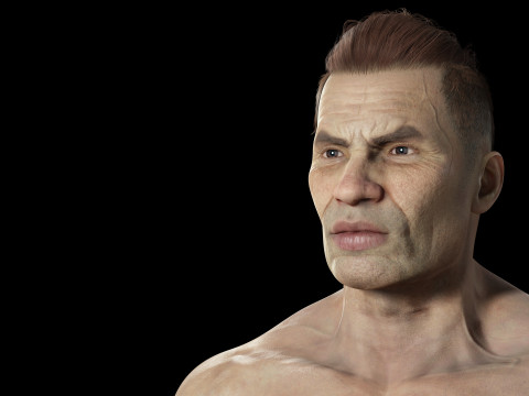 Realistic Man Modular G1 3D 모델