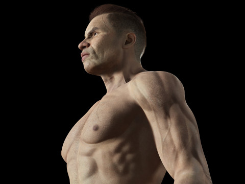 Realistic Man Modular G1 3D 모델