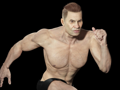 Realistic Man Modular G1 3D 모델