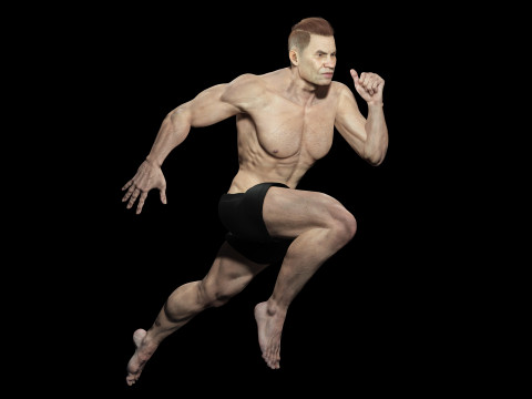 Realistic Man Modular G1 3D 모델