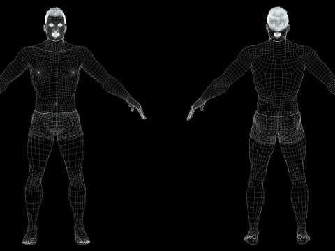Realistic Man Modular G1 3D 모델