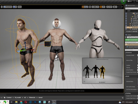 Realistic Man Modular G1 3D 모델